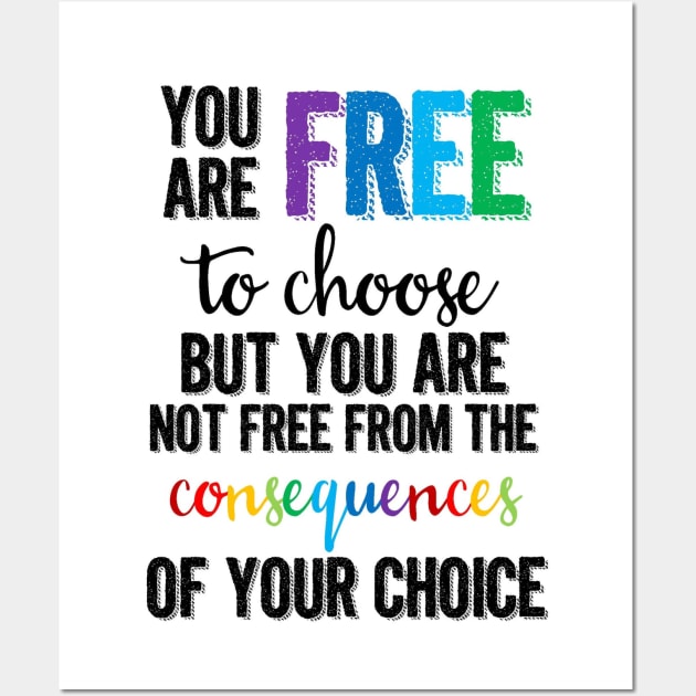 Free to Choose Typography Wall Art by She Gets Creative